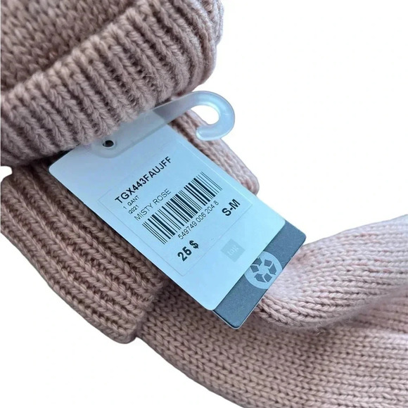 5/20$ NWT ⚡️HOST PICK⚡️Tag misty pink knitted glove size small/medium - Picture 4 of 7